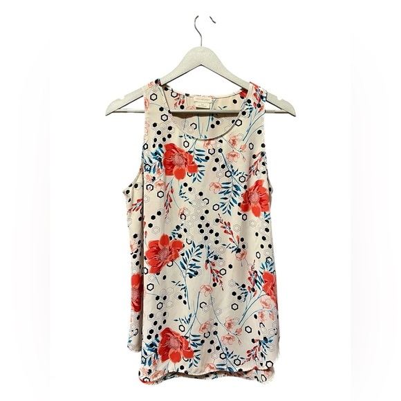 Van Heusen Floral & Geometric Print Sleeveless Blouse – Size Medium - Picture 1 of 5